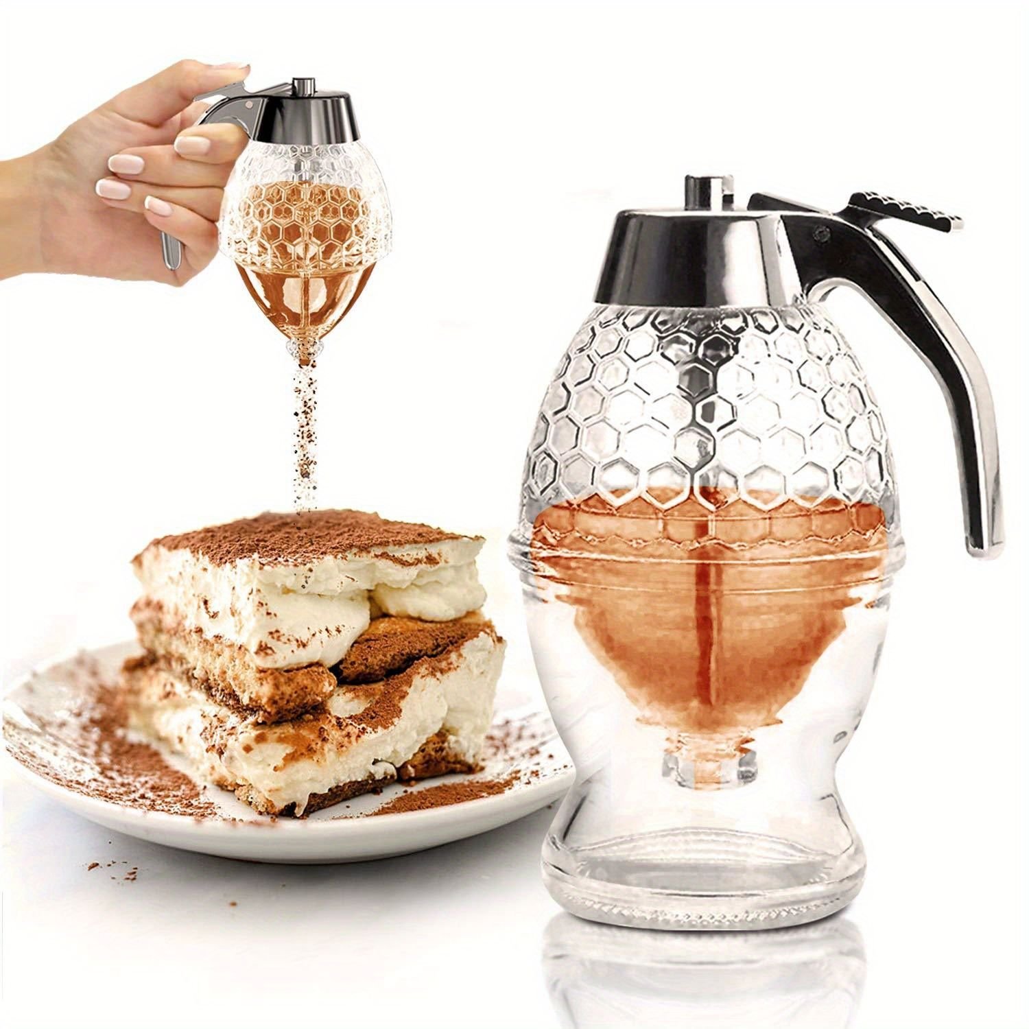 1pc Honey Dispenser; No Drip Maple Syrup Dispenser; Honey Comb Shaped ...